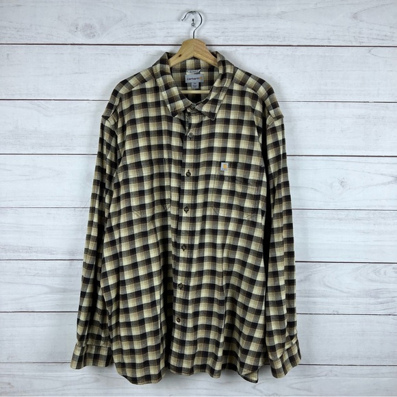 Carhartt Other - Carhartt Plaid Button Long Sleeve Relaxed Fit Shirt 3XL